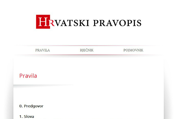 hrvatski pravopis online