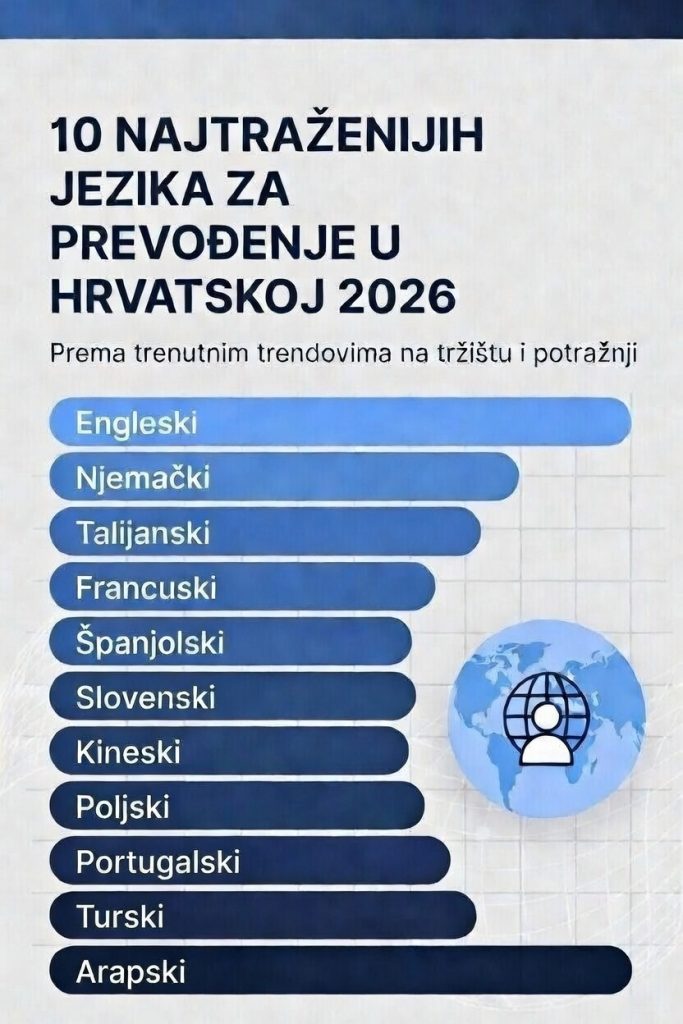 10 najtraženijih jezika za prevođenje